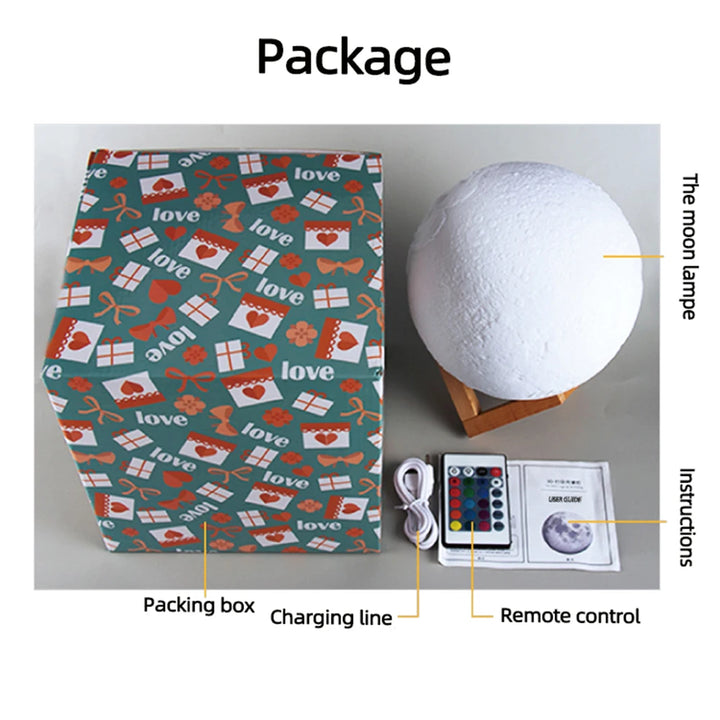 3D Printing Moon Lamp